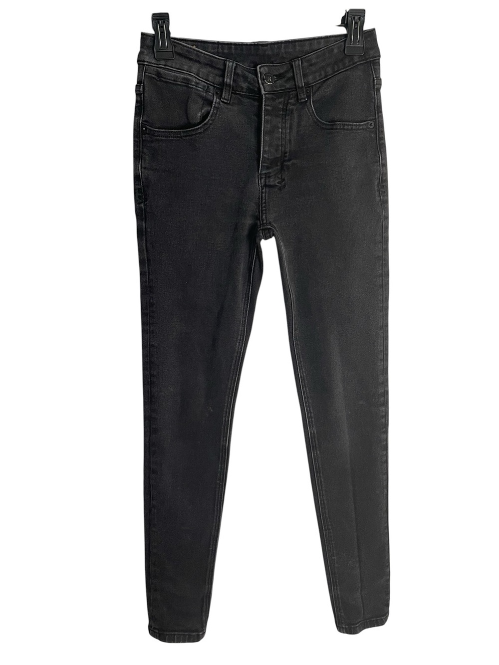 Ksubi Van Winkle Hunter Black High-Rise Skinny Jeans Button Fly Size 28
